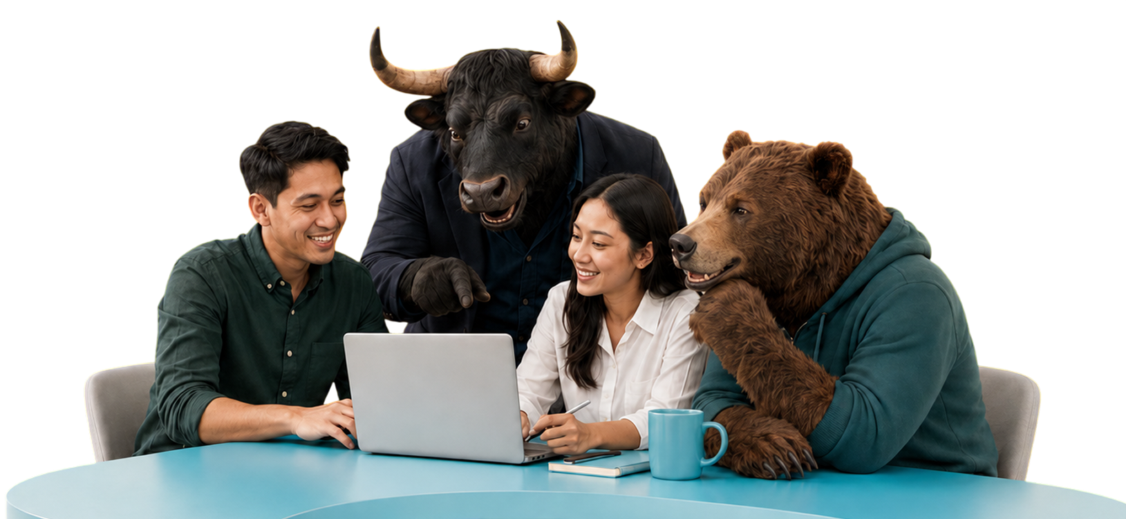 The Sahabat Trader community — traders with a bull and a bear